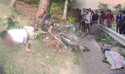 बलरामपुर में पेड़ से टकराई तेज रफ्तार बाइक, युवक की मौत