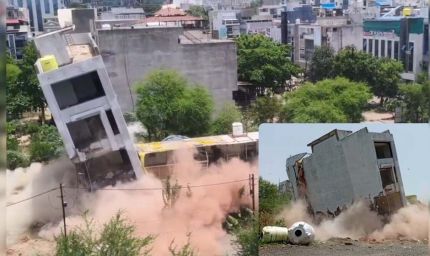 इंदौर में बारूद से इमारत उड़ाने पर हो गया विवाद, महापौर ने जांच के दिए आदेश