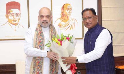 छत्तीसगढ़ के मुख्यमंत्री विष्णुदेव साय ने केंद्रीय गृहमंत्री से की मुलाकात