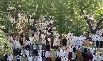 ईदगाह में शांतिपूर्वक अदा हुई बकरीद की नमाज