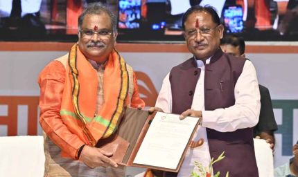 सीएम साय ने स्टेट बेवरेजेस कार्पोरेशन के अध्यक्ष के शपथ ग्रहण समारोह में कहा- आबकारी विभाग में 90 उप निरीक्षक, 200 आरक्षकों की होगी भर्ती