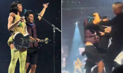 कैटी पेरी के सिडनी कॉन्सर्ट में स्टेज पर कूदा शख्स और करने लगा अजीब हरकत