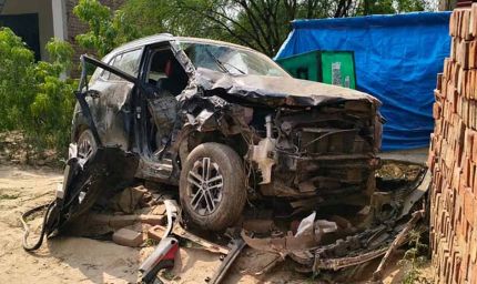 अलवर में भीषण सड़क हादसा, तेज रफ्तार कार की टक्कर से तीन की मौत, पांच  घायल