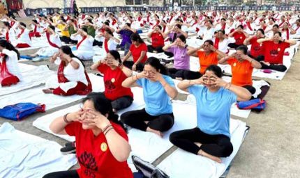 अंतराष्ट्रीय योग दिवस पर रायपुर स्थित भारतीय योग संस्थान में दो दिवसीय महोत्सव का आयोजन