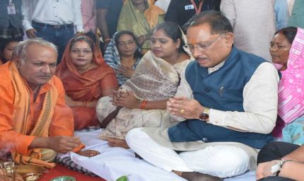 मुख्यमंत्री विष्णुदेव साय ने दुलदुला में 3 करोड़ से अधिक के विकास कार्यों का किया लोकार्पण व भूमिपूजन