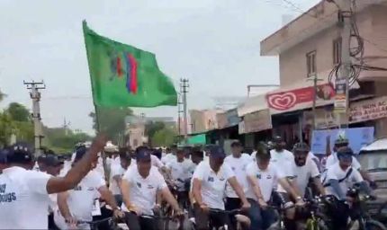 नशा मुक्त भारत पखवाड़ा के तहत जोधपुर में निकली साइक्लोथॉन