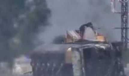 जयपुर के पास बड़ा हादसा, आग का गोला बना केमिकल टैंकर, ड्राइवर जला जिंदा