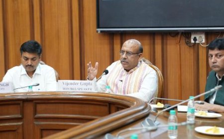 राजधानी के जल भविष्य की सुरक्षा हेतु बहु-स्तरीय संस्थागत कार्रवाई आवश्यक” — माननीय अध्यक्ष श्री विजेंद्र गुप्ता