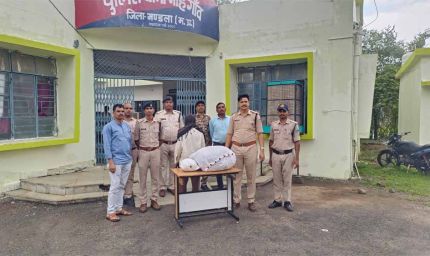 थाना मोहगांव पुलिस की बड़ी कार्रवाई- भारी मात्रा में गांजा जब्त, एक तस्कर गिरफ्तार