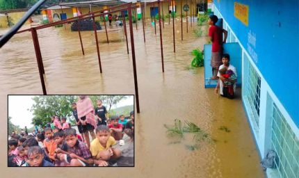 जमशेदपुर के एक स्कूल में आई बाढ़, विद्यालय में ही फंसे रहे 162 मासूम बच्चे