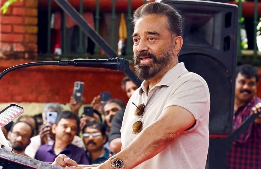 कमल हासन ने ‘ठग लाइफ’ के सितारों के साथ मंच साझा किया, भाषा विवाद पर कोई टिप्पणी नहीं की