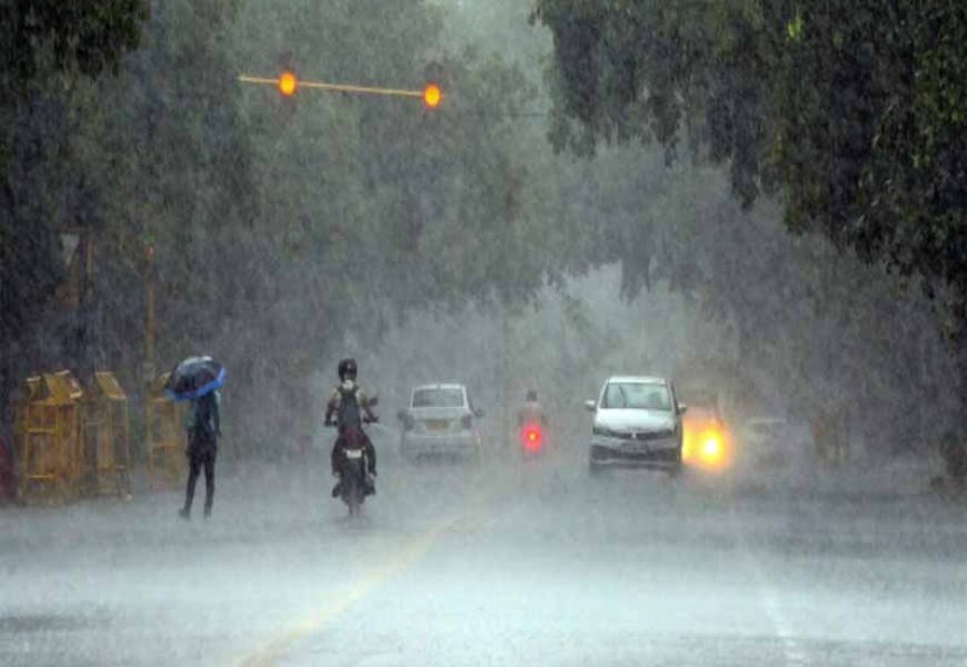 जयपुर में झमाझम बारिश, कई जिलों में ऑरेंज अलर्ट जारी