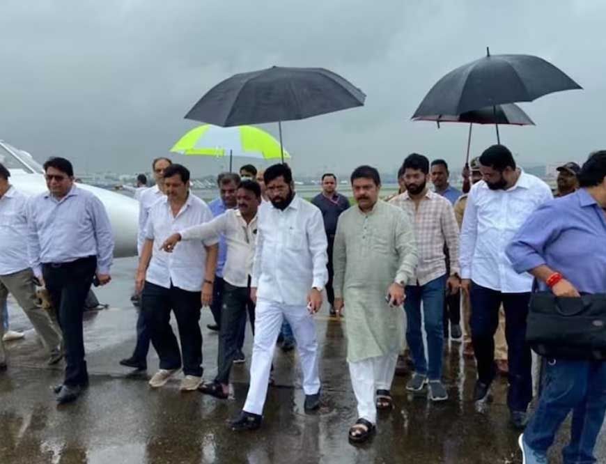 जलगांव एयरपोर्ट पर डिप्टी CM एकनाथ शिंदे का विमान टेक्निकल वजहों से दो घंटे देर उडा