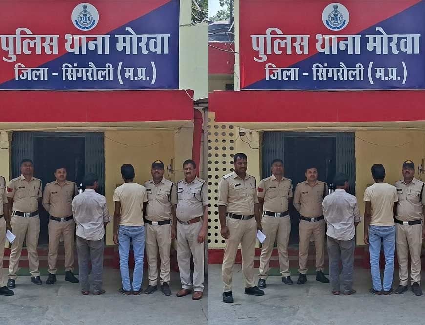मोरवा पुलिस ने करीब 1 दर्जन आरोपियों पर की कार्यवाही