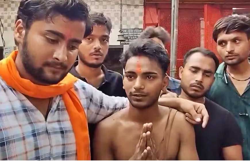 फतेहपुर जिले में भगवान राम को अपशब्द कहने वाले यासिर को घर से उठाया, पकड़कर ले गए मंदिर .....