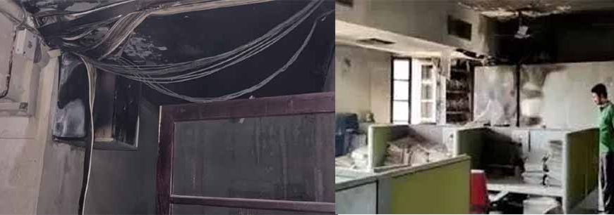 जयपुर सचिवालय के सूचना एवं जनसंपर्क विभाग में लगी आग, कई महत्वपूर्ण फाइलें जलकर
