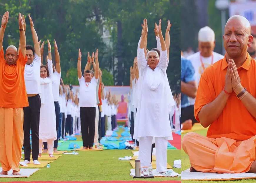 CM योगी बोले-योगा से शरीर और मन दोनों रहता है स्वस्थ...', गोरखपुर में 11वें योग दिवस पर हुए शामिल