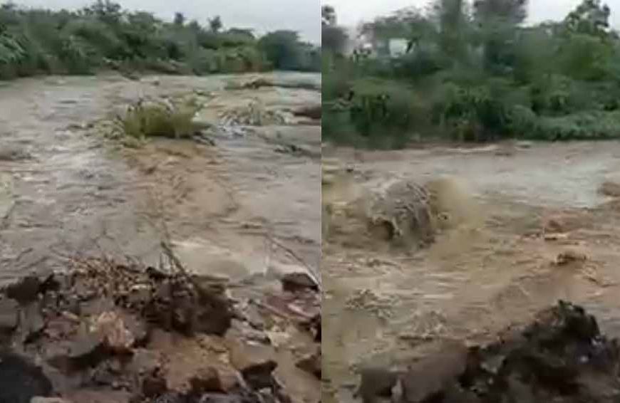 रुक-रुककर बारिश का सिलसिला जारी, झाबुआ नाला ऊफान पर आने से रेवदर मार्ग बंद