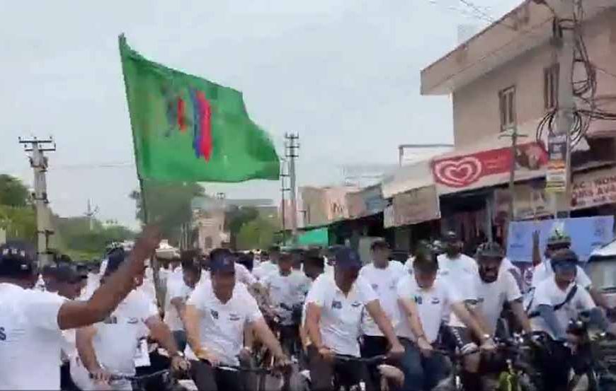 नशा मुक्त भारत पखवाड़ा के तहत जोधपुर में निकली साइक्लोथॉन