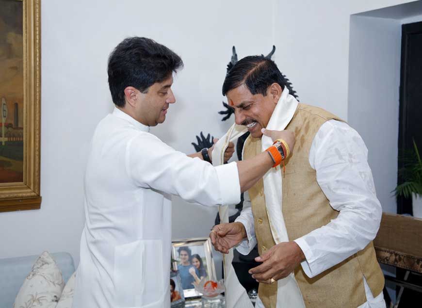 केंद्रीय मंत्री सिंधिया और CM यादव की दिल्ली में मुलाकात, प्रदेश के विकास पर हुई चर्चा