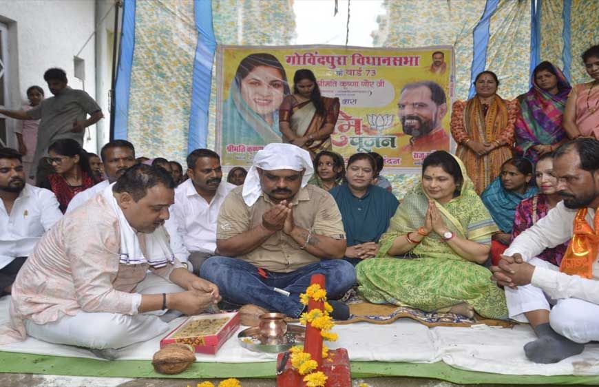 राज्यमंत्री श्रीमती गौर ने गोविंदपुरा क्षेत्र में विभिन्न विकास कार्यों का किया भूमि-पूजन