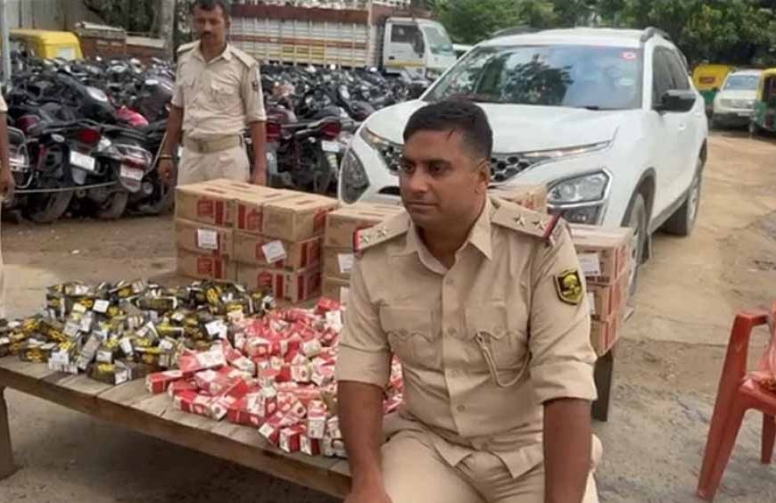 नकली दरोगा बनकर शराब की खेप ले जा रहे शक्स को उत्पाद विभाग की टीम ने किया गिरफ्तार