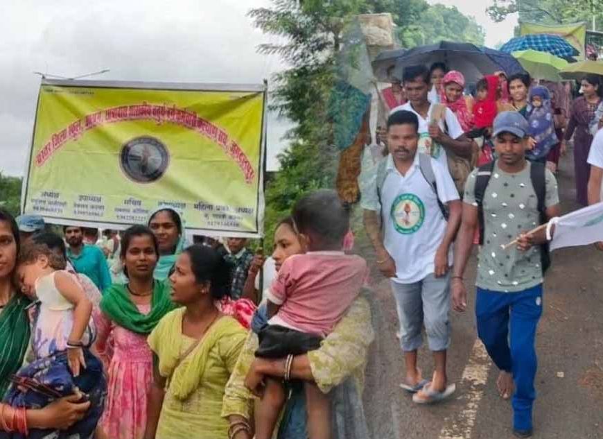 नियमितीकरण की मांग को लेकर फिर सड़क पर उतरे चतुर्थ वर्ग कर्मचारी, कोंडागांव से 300 किमी की पदयात्रा कर पहुंचेंगे राजधानी