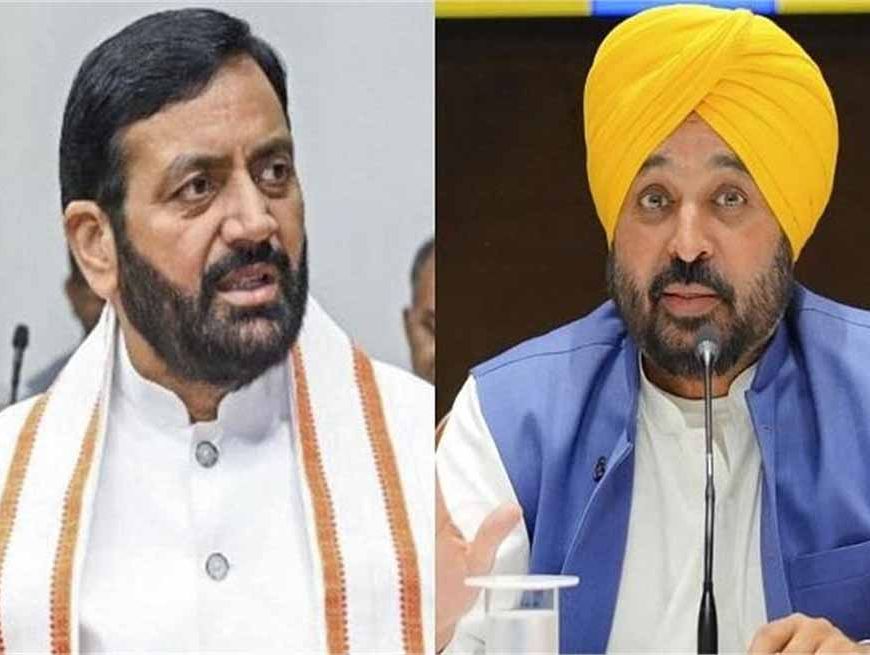 जल संकट पर केंद्र सक्रिय! नायब सैनी ने भगवंत मान को लिखा पत्र, जल्द होगी बैठक