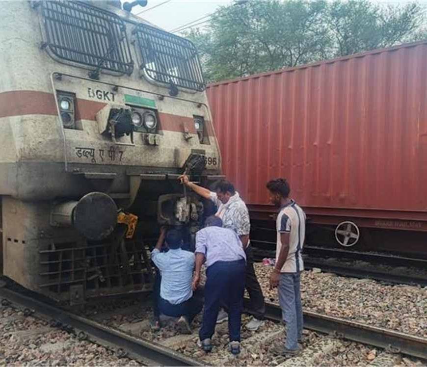 जुलाना के रेलवे स्टेशन पर ट्रेन की चपेट में आने से पांच गौवंश की मौत