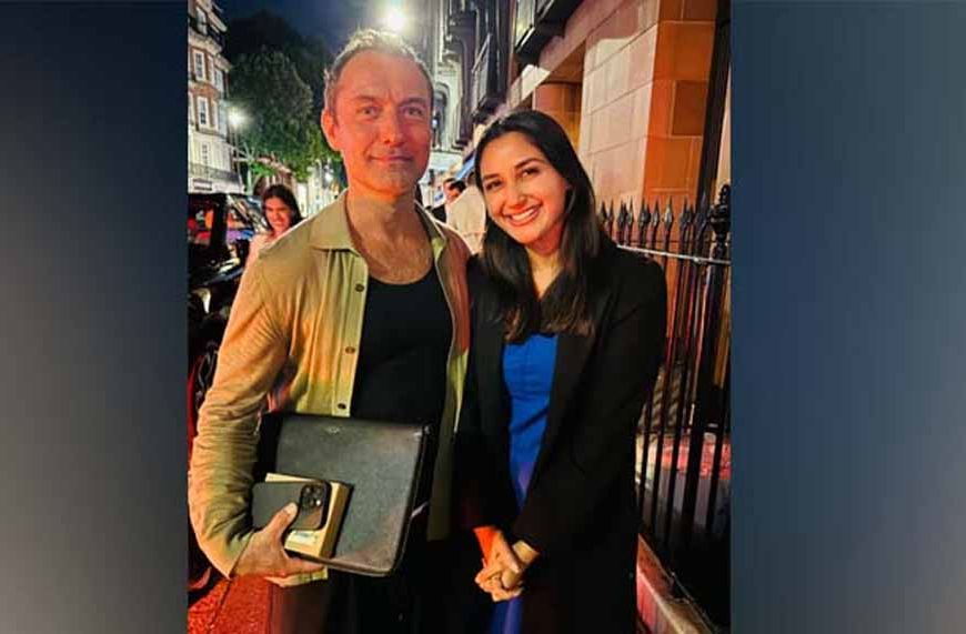 छुट्टियों में निकिता दत्ता को मिला बड़ा सरप्राइज़, जूड लॉ से हुई मुलाकात