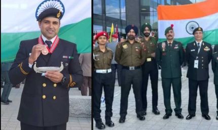 भारतीय नौसेना अधिकारी ओमकार सिंह ने वर्ल्ड मिलिट्री शूटिंग चैंपियनशिप में पुरुष वर्ग में सर्वश्रेष्ठ पिस्टल शूटर का पुरस्कार जीता