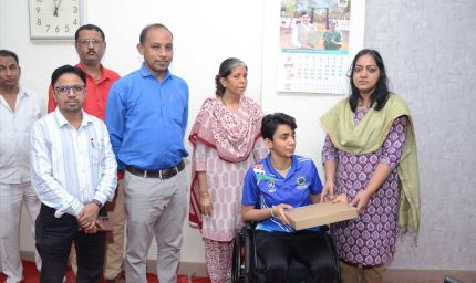 पैरा खिलाड़ी सुश्री तिवारी की राह हुई आसान, स्पोर्ट व्हीलचेयर से खेलों में कर सकेंगी श्रेष्ठ प्रदर्शन