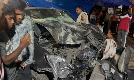 कोरबा में सड़क हादसा : नशे में दौड़ाई कार, दो को मौत, तीन घायल