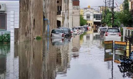 अंबिकापुर में 12 घंटे मूसलाधार बारिश, रिकॉर्ड 172 मिमी बारिश से लोग बेहाल