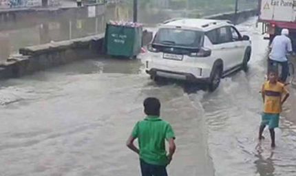 उदयपुर में दो घंटे की मूसलाधार बारिश से शहर जलमग्न, ओल्ड सिटी में 3 से 4 फीट पानी