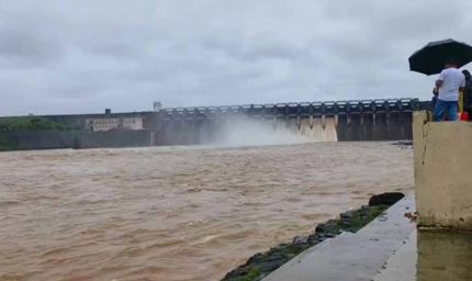 जबलपुर में मानसून की दस्तक, बरगी बांध के पहली बार खोले गए नौ गेट