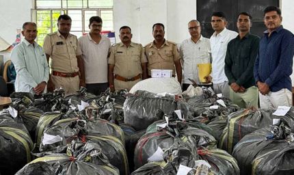 प्रतापनगर पुलिस ने पिकअप से 1 करोड़ का मादक पदार्थ और हथियार किए जब्त