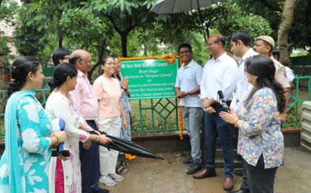 भारती नगर को स्वच्छता पहल में अग्रणी भूमिका निभाने के लिए एनडीएमसी की दूसरी "अनुपम कॉलोनी" घोषित किया गया