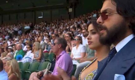 बॉयफ्रेंड शिखर पहाड़िया के साथ मैच का आनंद लेते दिखीं जान्हवी कपूर