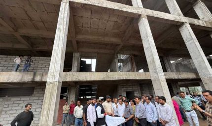 मंत्री सारंग ने किया निर्माणाधीन गोविंदपुरा शासकीय सांदीपनि विद्यालय का निरीक्षण