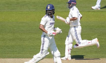 सलामी बल्लेबाज केएल राहुल शतक लगाने के बाद अपना विकेट गंवाया, रवींद्र जडेजा क्रीज पर