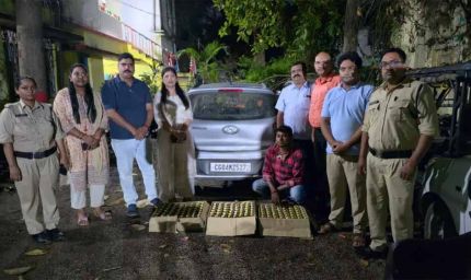 नकली होलोग्राम वाली शराब पकड़ी गई: आबकारी विभाग की बड़ी छापेमारी, एक आरोपी गिरफ्तार