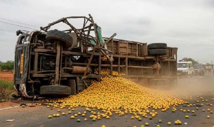 आंध्र प्रदेश में भीषण हादसा: आमों से लदा ट्रक पलटा, 9 मजदूरों की मौत, 10 घायल