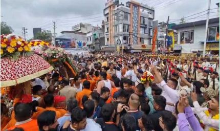 दशक बाद चांदी की नई पालकी में निकली महाकाल की सवारी, मनमहेश रूप में नगर भ्रमण