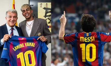 मेसी की विरासत अब युवा के कंधों पर: बार्सिलोना ने नंबर 10 जर्सी 18 साल के खिलाड़ी को सौंपी