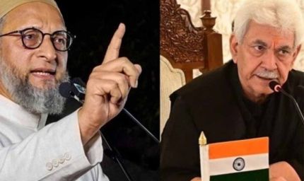 ओवैसी का मनोज सिन्हा पर हमला: जिम्मेदारी ली है तो इस्तीफा भी दें