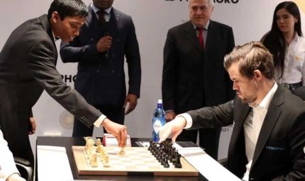 शतरंज में प्रज्ञानंद का धमाका, वर्ल्ड चैंपियन कार्लसन को दी मात