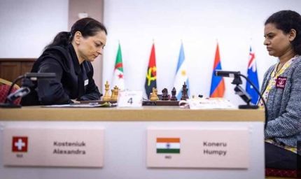 फिडे महिला वर्ल्ड कप: प्री-क्वार्टरफाइनल में चारों भारतीय खिलाड़ी टाईब्रेक में पहुंचीं