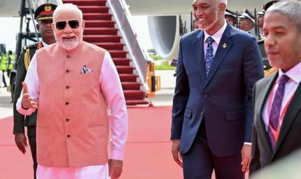 PM मोदी का मालदीव में भव्य स्वागत, राष्ट्रपति मुइज्जू ने एयरपोर्ट पर किया स्वागत