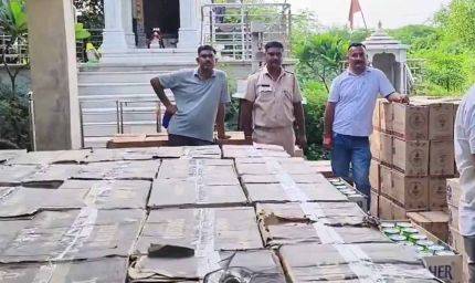 गुजरात भेजी जा रही 60 लाख की शराब जब्त, ड्राइवर फरार